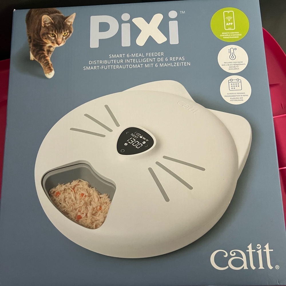 Pixi Catit Smart 6-Meal Feeder - Cream